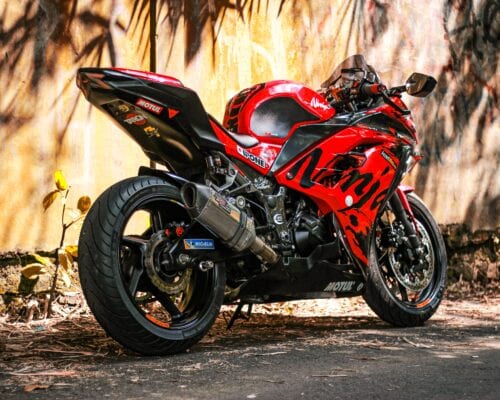 motorcykel-rød